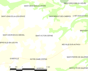 Poziția localității Saint-Victor-d'Épine