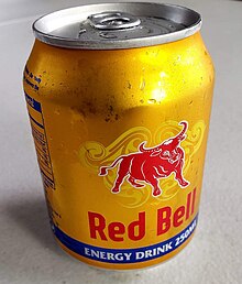 Red Bell Energy Drink 250ml can