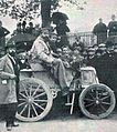 René de Knyff, vainqueur du Critérium des Entraîneurs 1898 sur Panhard 6 hp (à Bordeaux).