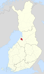 Location of Ruukki in Finland