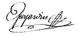 Signature de Louis Guyardin