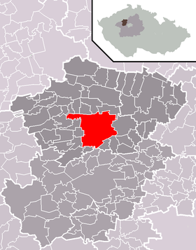 Poloha mesta Slaný v rámci okresu Kladno a správneho obvodu obce s rozšírenou pôsobnosťou Slaný