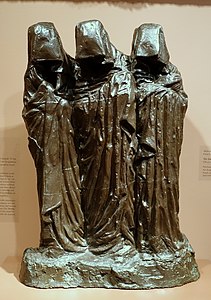 Trois Saintes Femmes auprès du tombeau (1896), bronze, Middlebury, musée du Middlebury College.