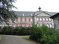 2009 : vue arrière de l'ancienne abbaye Saint-Laurent de Liège désaffectée.