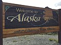 Alaska welcome sign