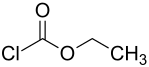 Struktur von Chlorameisensäureethylester