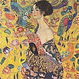 Gustav Klimts Dame mit Fächer, 1917/18