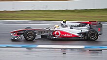 Photo de la McLaren MP4-25 de Lewis Hamilton