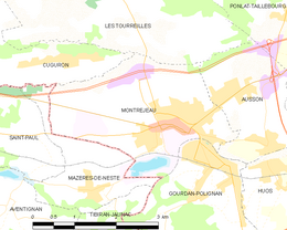 Montréjeau – Mappa