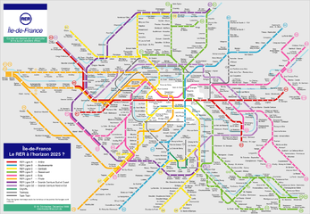 Zukunftsvision des RER-Sytems von Paris