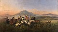 Enam Pengendara Kuda Mengejar Rusa, 1860