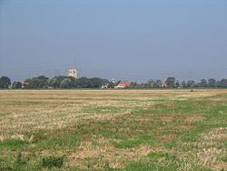 Dorpje in het landschap