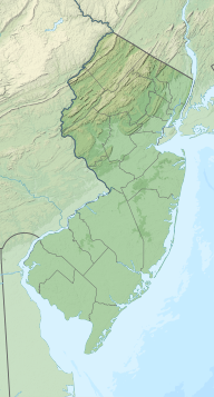 Location of Manasquan Reservoir in New Jersey, USA.