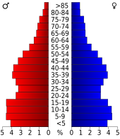 Bevolkingspiramide San Joaquin County