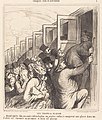 Les Trains de Plaisir (Forlystelsenes tog). Lithograph published in Le Charivari, 1864.