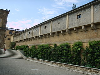 Arrivée au Palais Pitti.