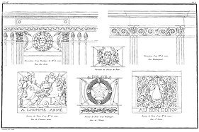 Devantures de marchands de vins par Jean-Baptiste Bury 1826