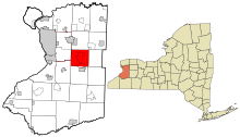 Erie County New York incorporated and unincorporated areas Elma highlighted.svg