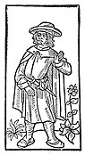 François Villon, houtsnede uit 1489