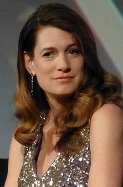 Gillian Flynn på premiären av Gone Girl i New York.