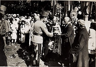 Карл I відвідав Озерну 30 липня 1917 р. Відразу після успішного контрнаступу в Галичині.