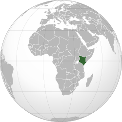 Location of Kenya