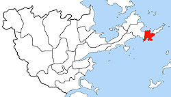 黄岐镇在连江县的位置