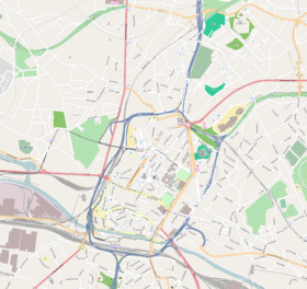 voir sur la carte du centre de Charleroi