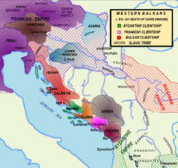 Principato della Croazia Dalmatica - Localizzazione