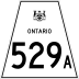 Highway 529A marker