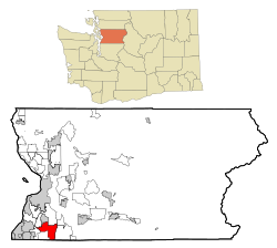 Location of North Creek, Washington