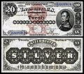 Twenty-dollar silver certificate from the 1880 series