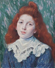 Ragazza dal collaretto bianco, 1890 Galleria d'arte moderna Ricci Oddi, Piacenza