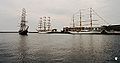 Cutty Sark Tall Ships' Races 2003; Stad Amsterdam, Dar Młodzieży and Dar Pomorza.