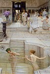 Romerskt bad. Målning av Alma-Tadema.