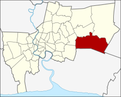 District location in Bangkok