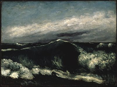 Gustave Courbet, La Vague, vers 1869, Brooklyn Museum.