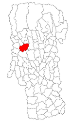 Location in Argeș County