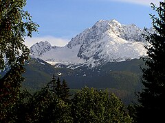 Gerlachovský štít (2,655 metres or 8,711 feet), the highest peak in Slovakia