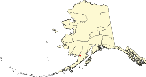 Map of Alaska highlighting Bristol Bay Borough