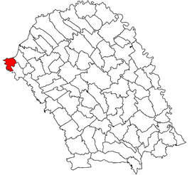 Location in Botoșani County