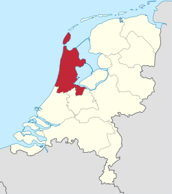 北荷蘭省的位置