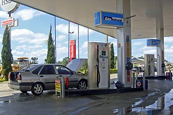 Posto de abastecimento de Gás Natural no Paraná, Brasil.