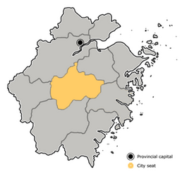 Jinhua – Mappa