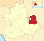 Расположение муниципалитета Эсиха на карте провинции