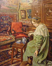 Intérieur d'atelier à la chatte siamoise (1909), huile sur toile, Paris, musée d'Orsay.