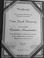 Certificado da "Medalha Grandes Amazônidas"