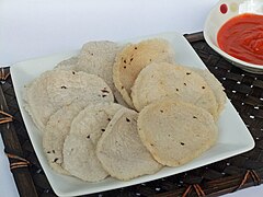 Krupuk kupang, small clam cracker