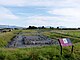 View across the excavated foundations of the Great Hall and adjoining rooms at Rhosyr