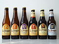 Six variétés de bière La Trappe